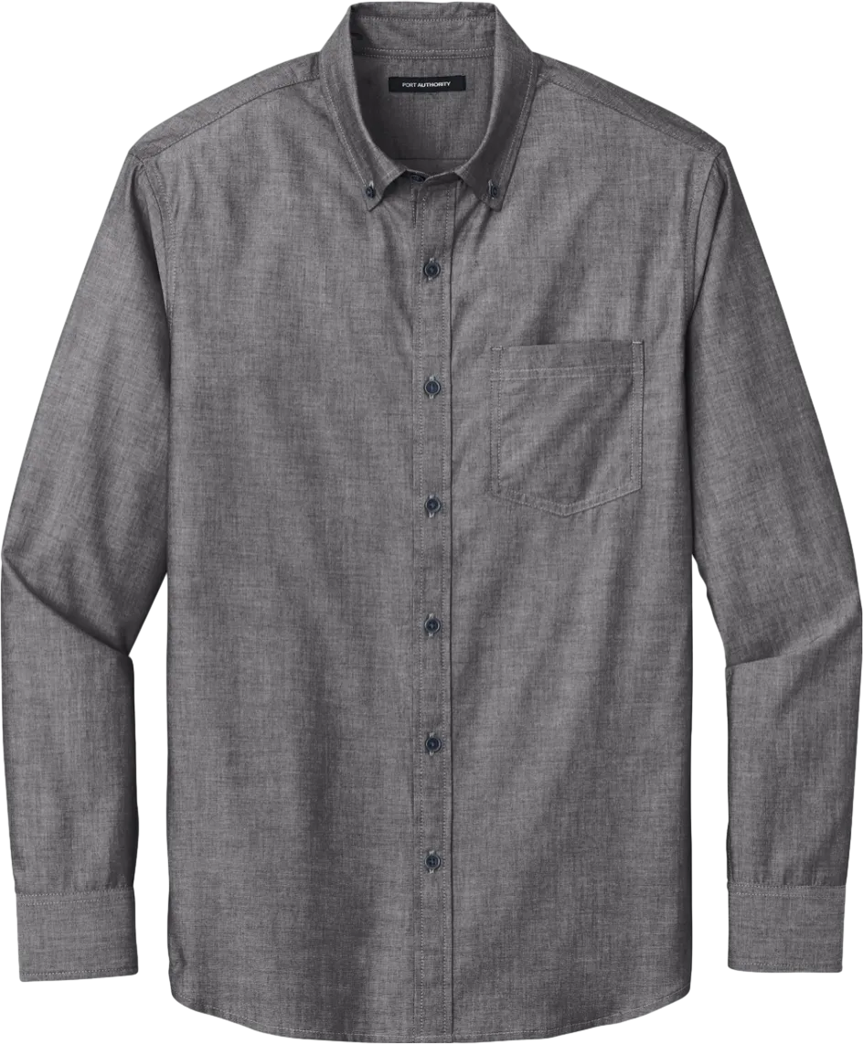 Long Sleeve Chambray Easy Care Shirt