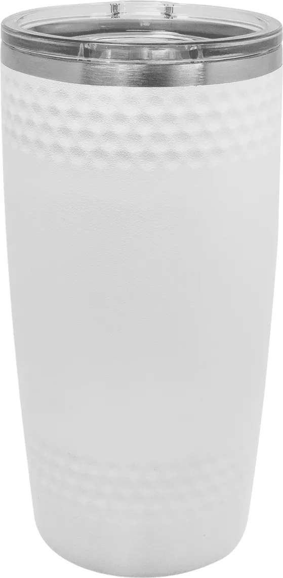 20 oz. Golf Tumbler with Dimples and Clear Slider Lid