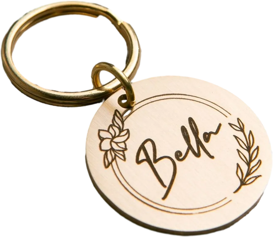 Brass Pet Tag - Round