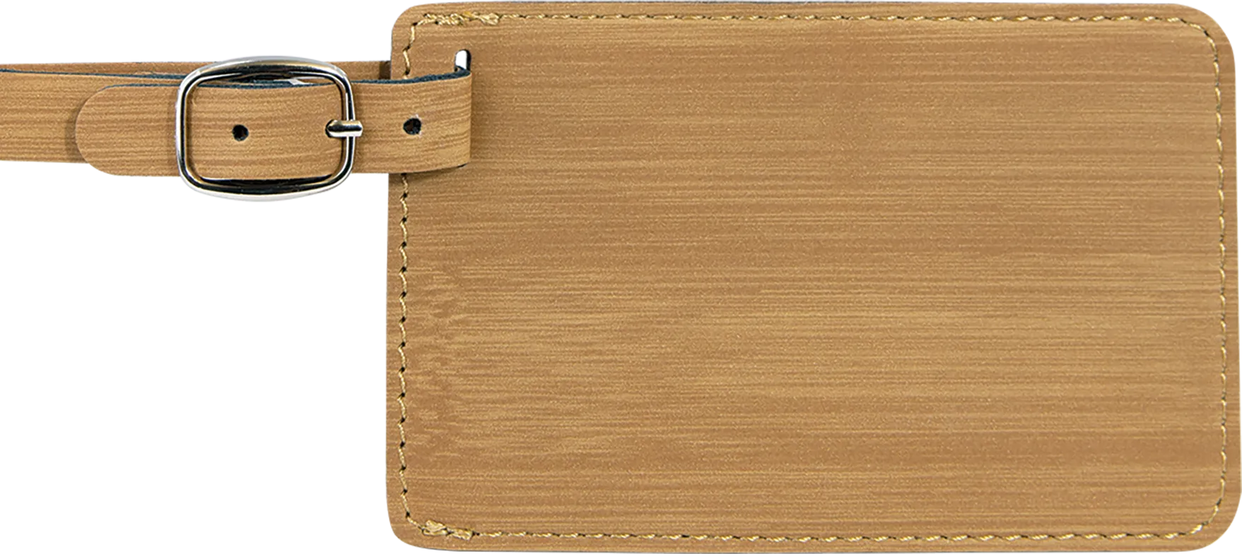 4 1/4" x 2 3/4" Laserable Leatherette Luggage Tag