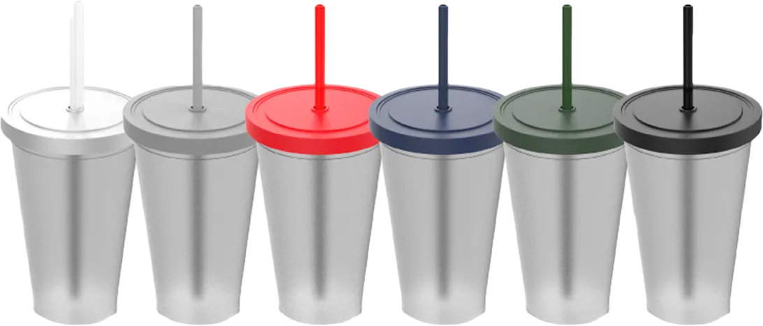 Juice Cup with Lid and Straw