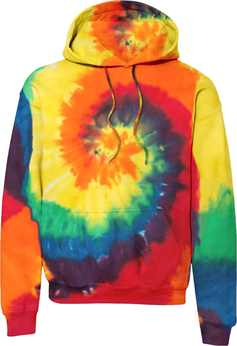 Tie-Dye Pullover Hooded Sweatshirt