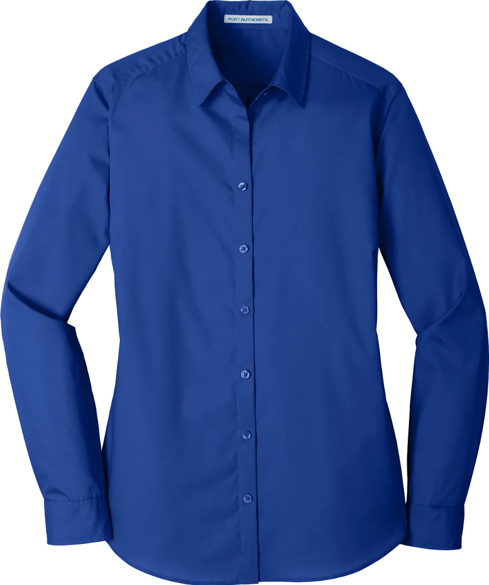 Ladies Long Sleeve Carefree Poplin Shirt