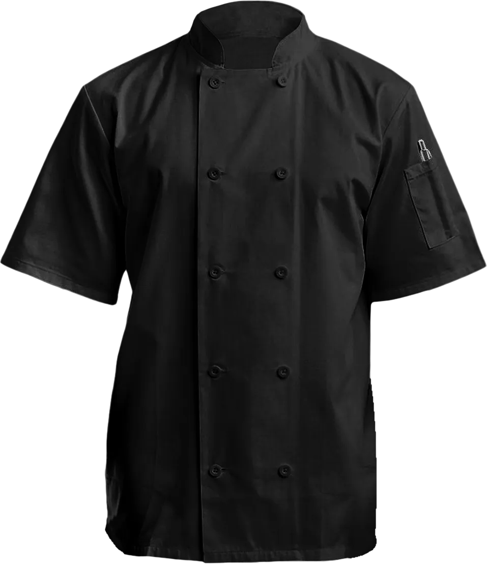 Unisex Short-Sleeve Recycled Chef's Coat