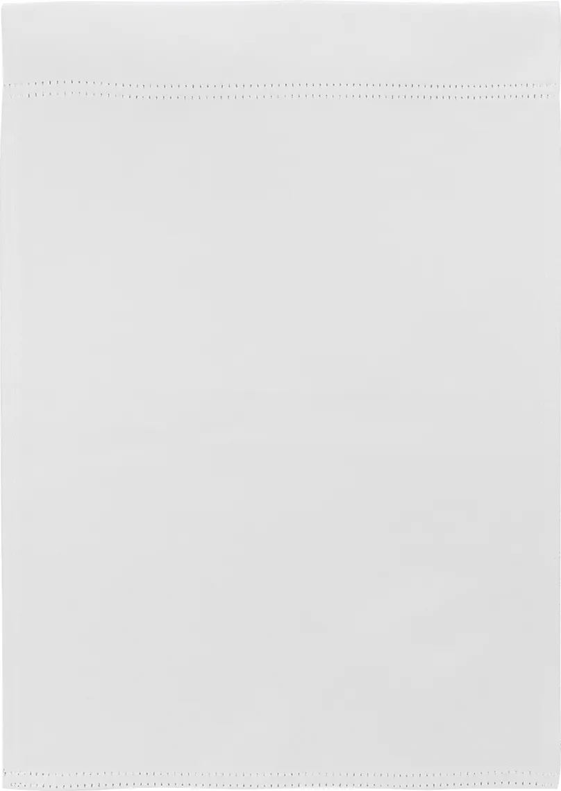 White Garden Flag 17 1/4" x 12 1/2" (Stand/Pole is not included)