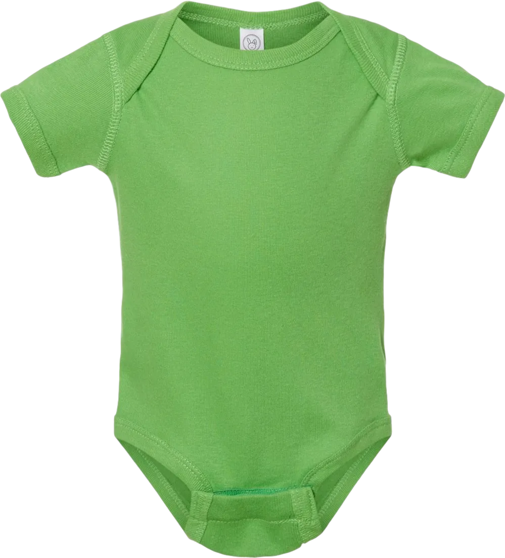 Infant Short Sleeve Baby Rib Bodysuit
