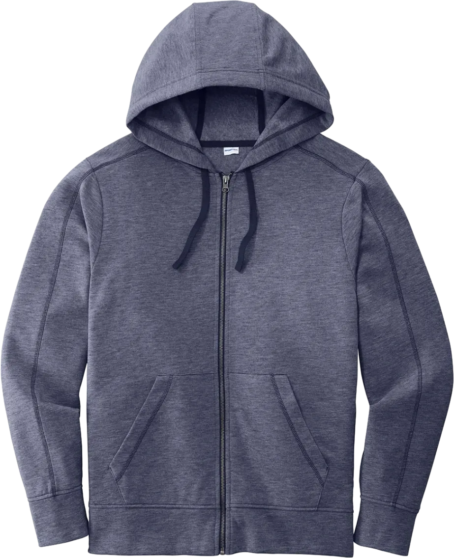 PosiCharge Tri-Blend Wicking Fleece Full-Zip Hooded Jacket