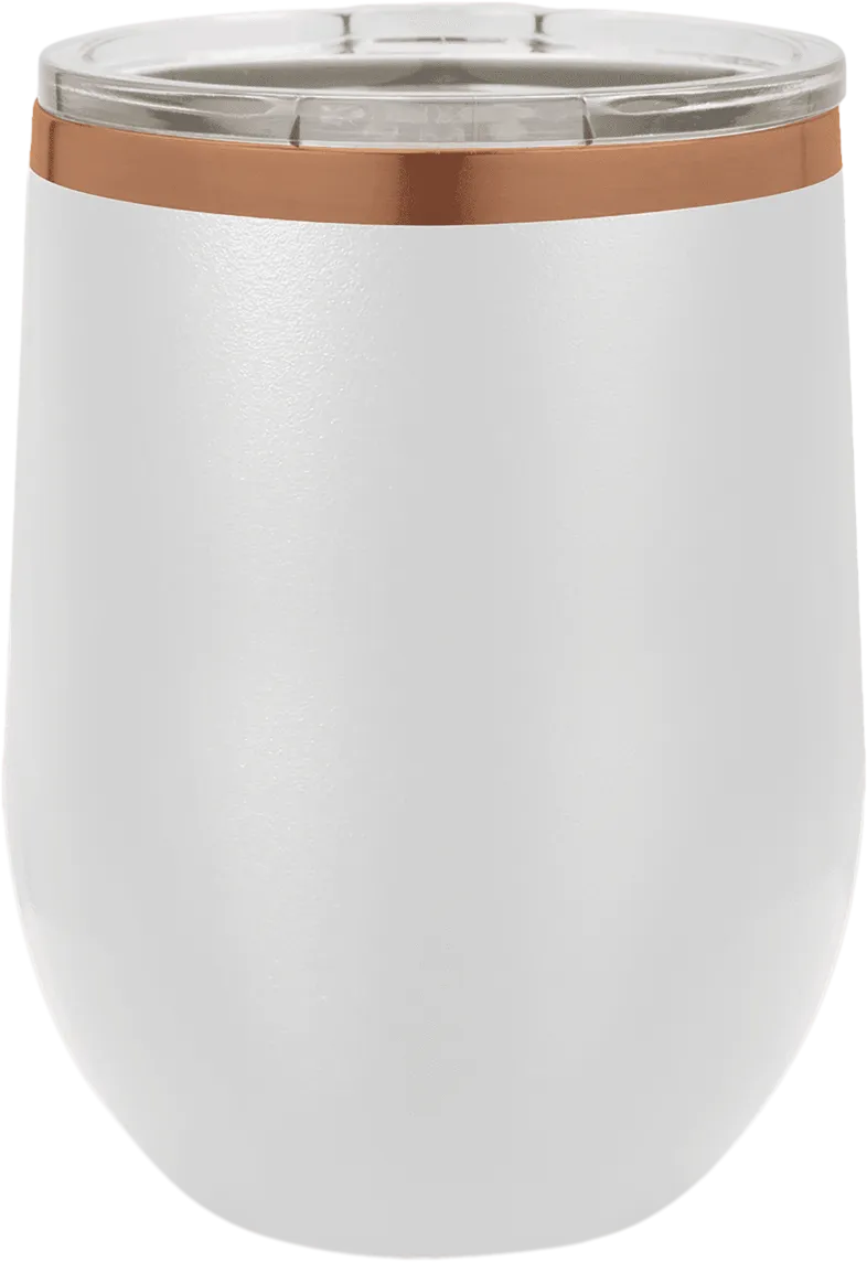 12 oz. ION-Plated Stemless Wine Tumbler with Lid