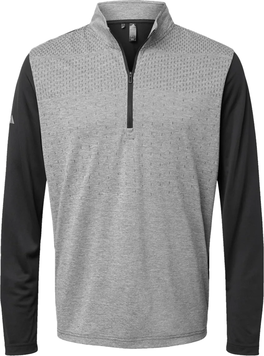 Men's Ultimate365 Heather Block Print 1/4-Zip Pullover