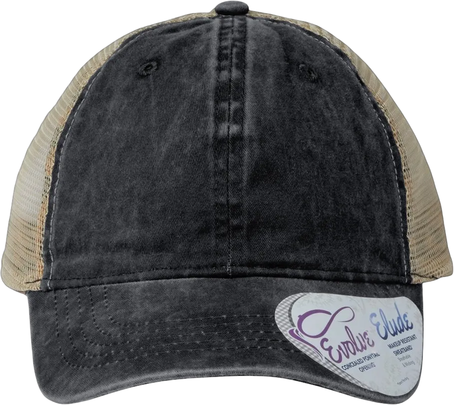 Women's Washed Mesh-Back Cap