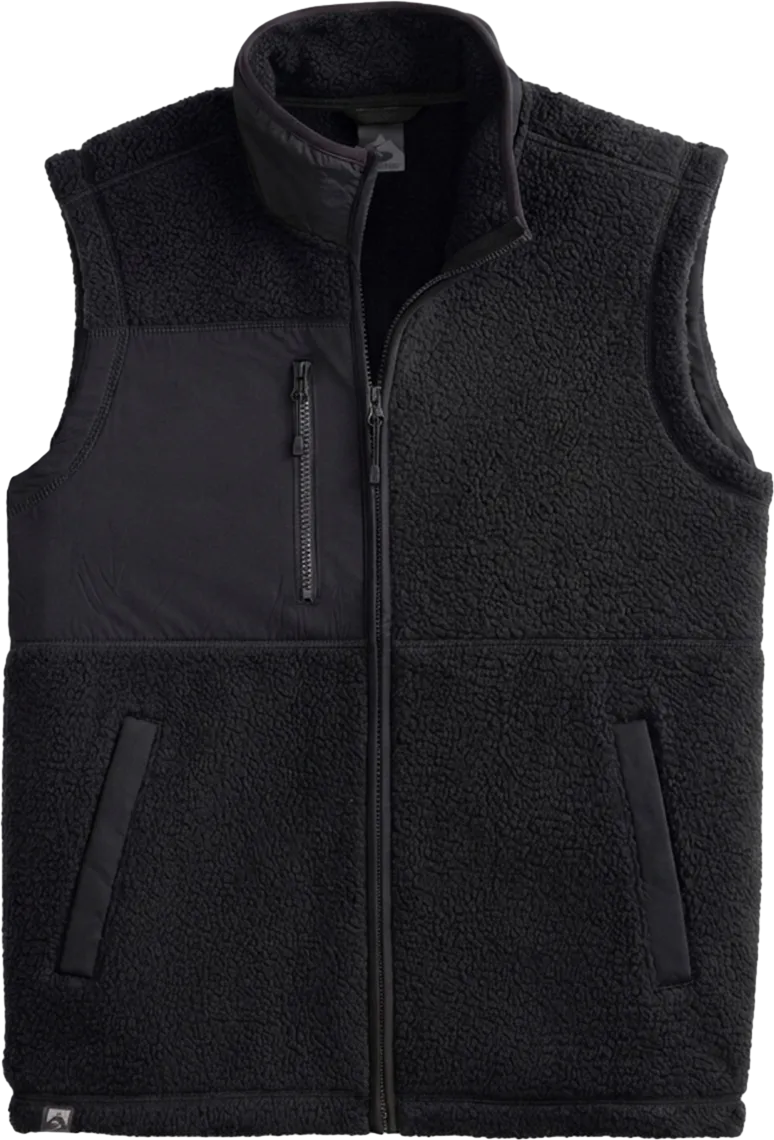 Men's Warm Up Colorblock Sherpa Fleece Vest
