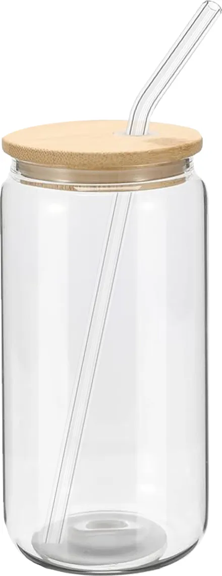 16 oz. Sipper Glass with Straw
