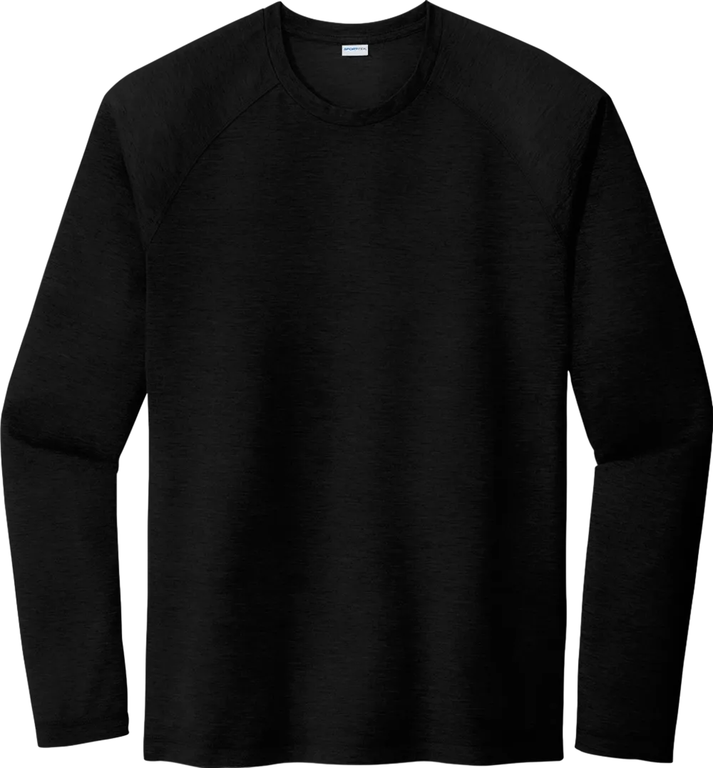 PosiCharge Long Sleeve Tri-Blend Wicking Raglan Tee