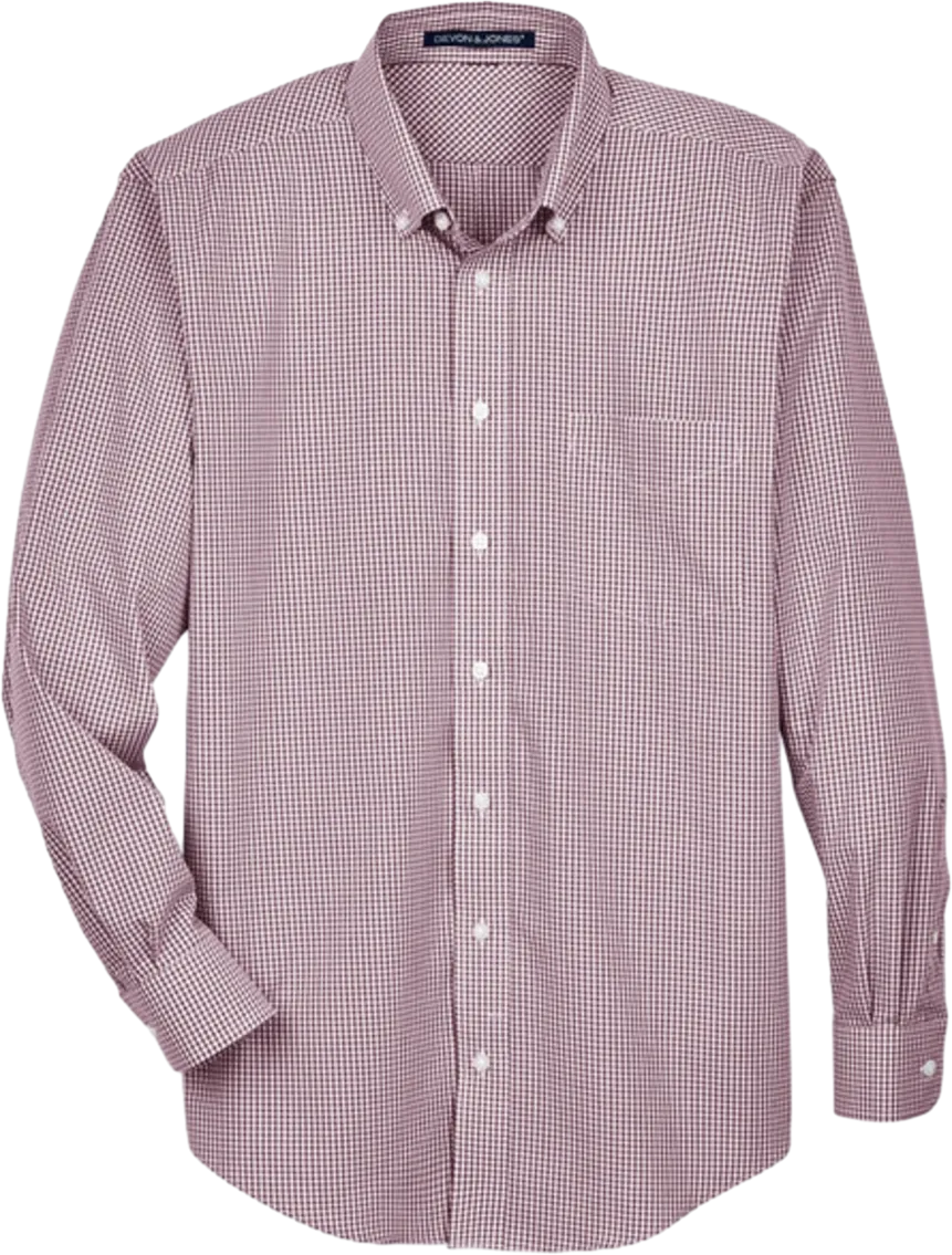 Men's Crown Collection Gingham Check Woven Shirt
