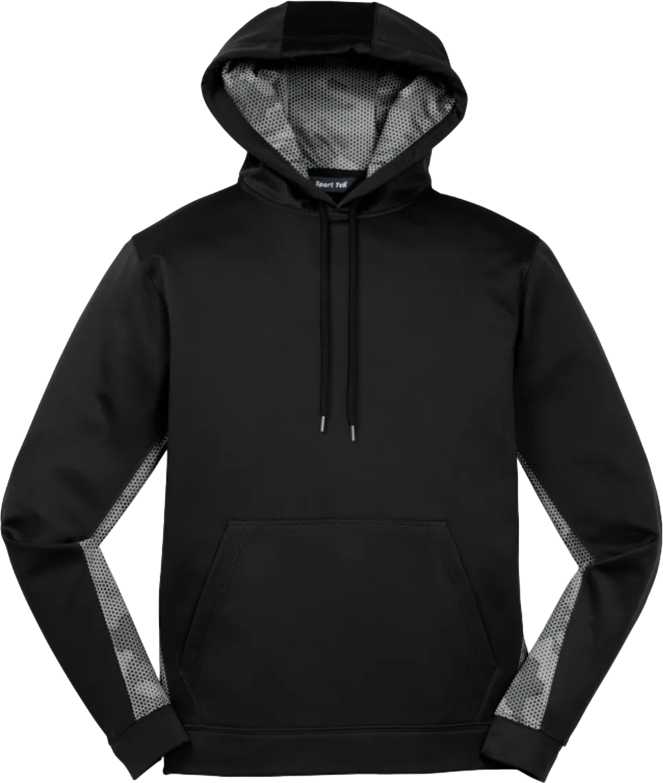Sport-Wick CamoHex Fleece Colorblock Hooded Pullover