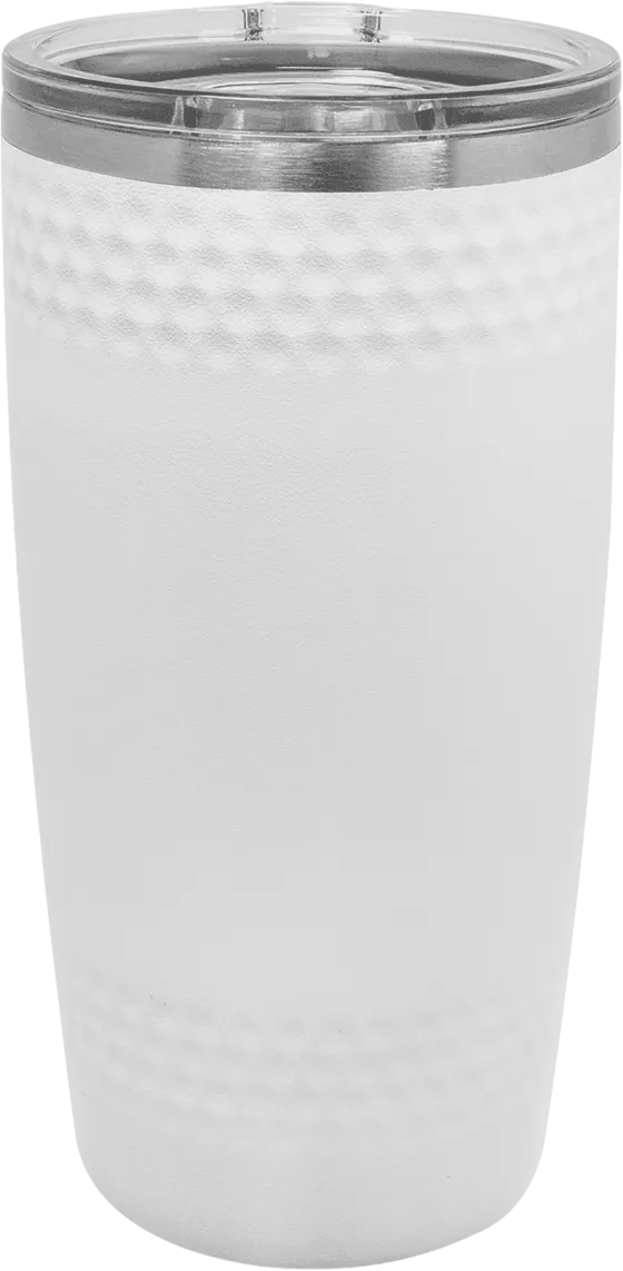 20 oz. Golf Tumbler with Dimples and Clear Slider Lid
