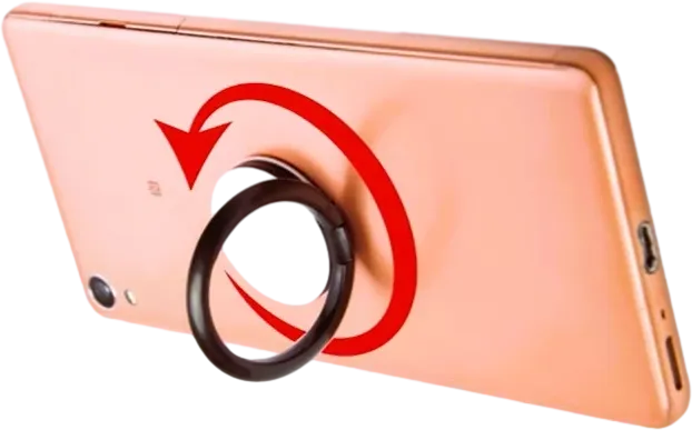 360° Metallic Phone Ring Holder