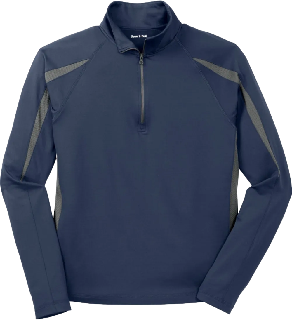 Sport-Wick Stretch 1/2-Zip Colorblock Pullover