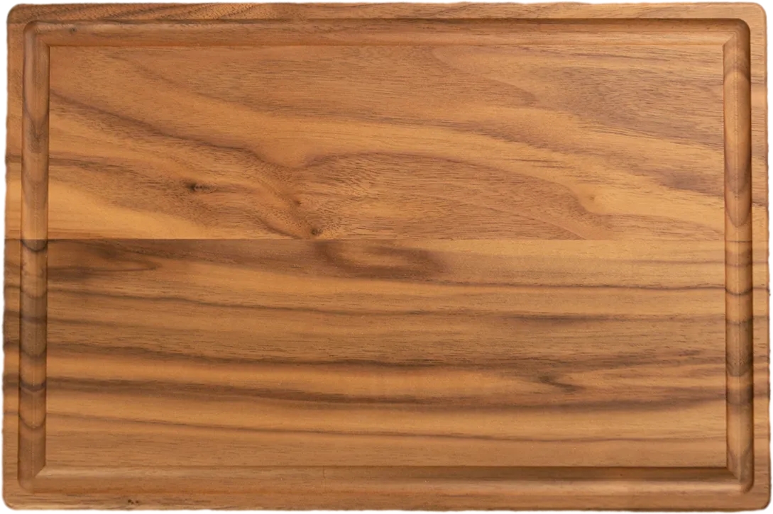 Walnut Charcuterie / Cutting Board - 8"x12" Rectangle with Juice Groove