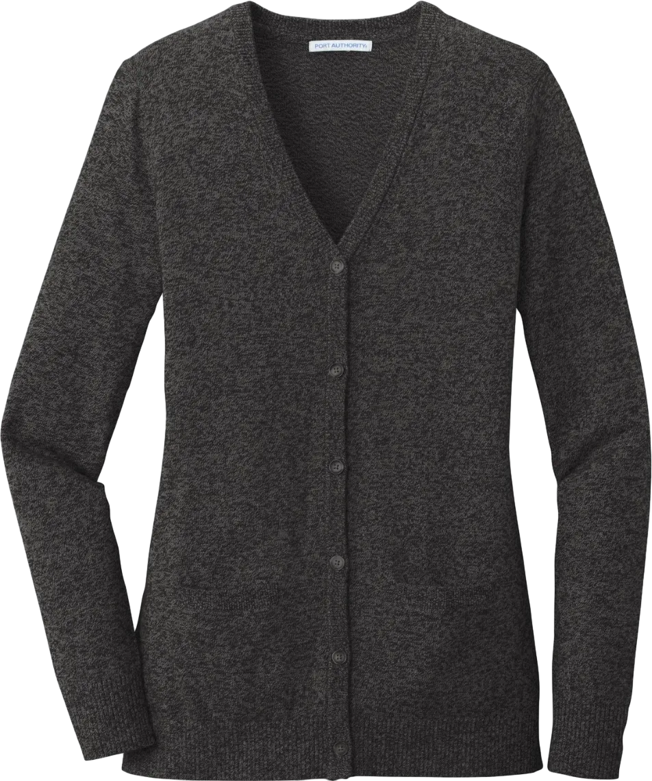 Ladies Marled Cardigan Sweater