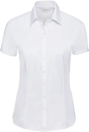 Women's Short Sleeve Herringbone Shirt