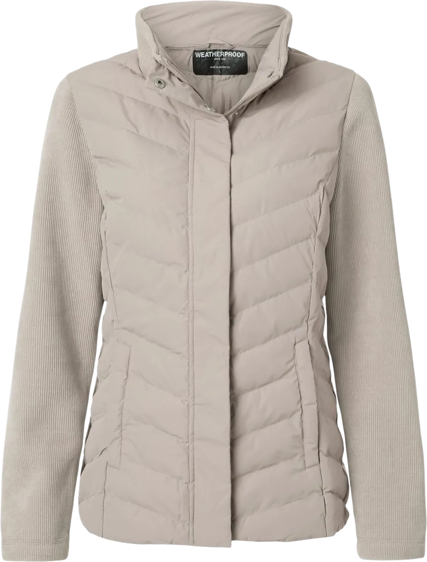 Weatherproof Women's Mixed Media Chevron Jacket
