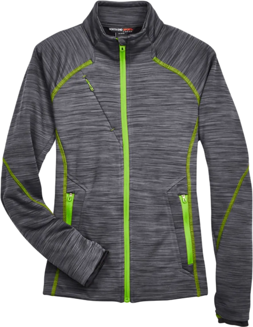 Ladies' Flux Mélange Bonded Fleece Jacket