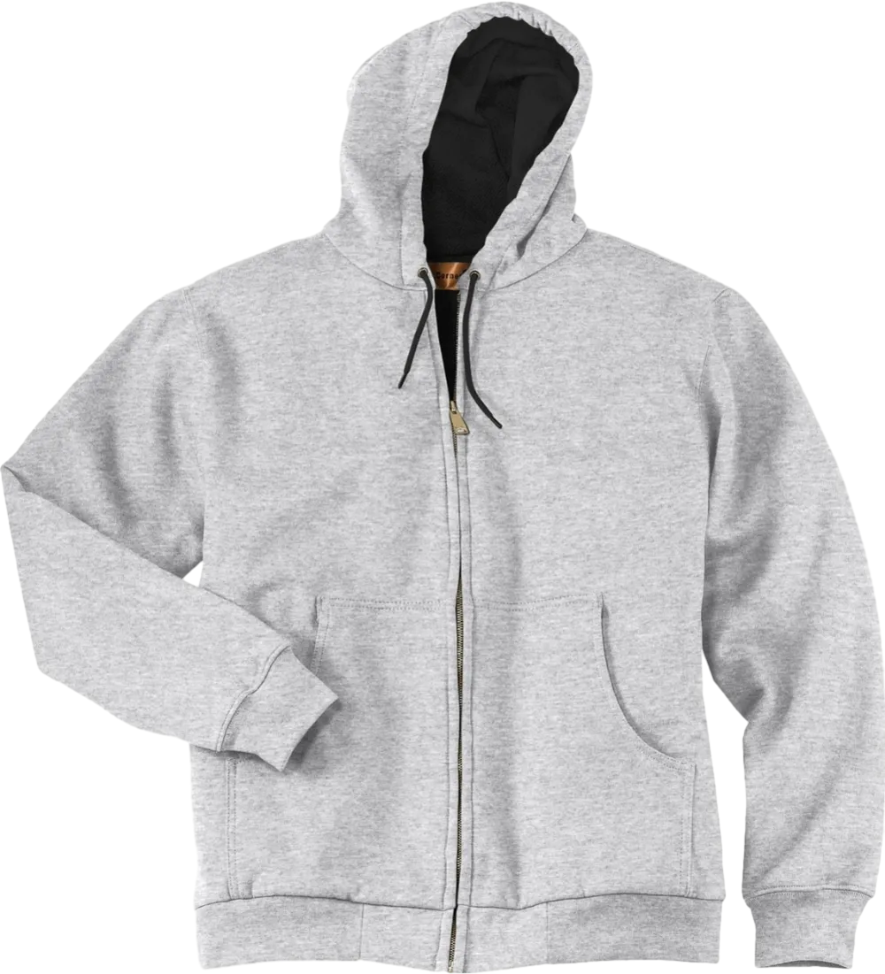 Heavyweight Full-Zip Hooded Sweatshirt with Thermal Lining