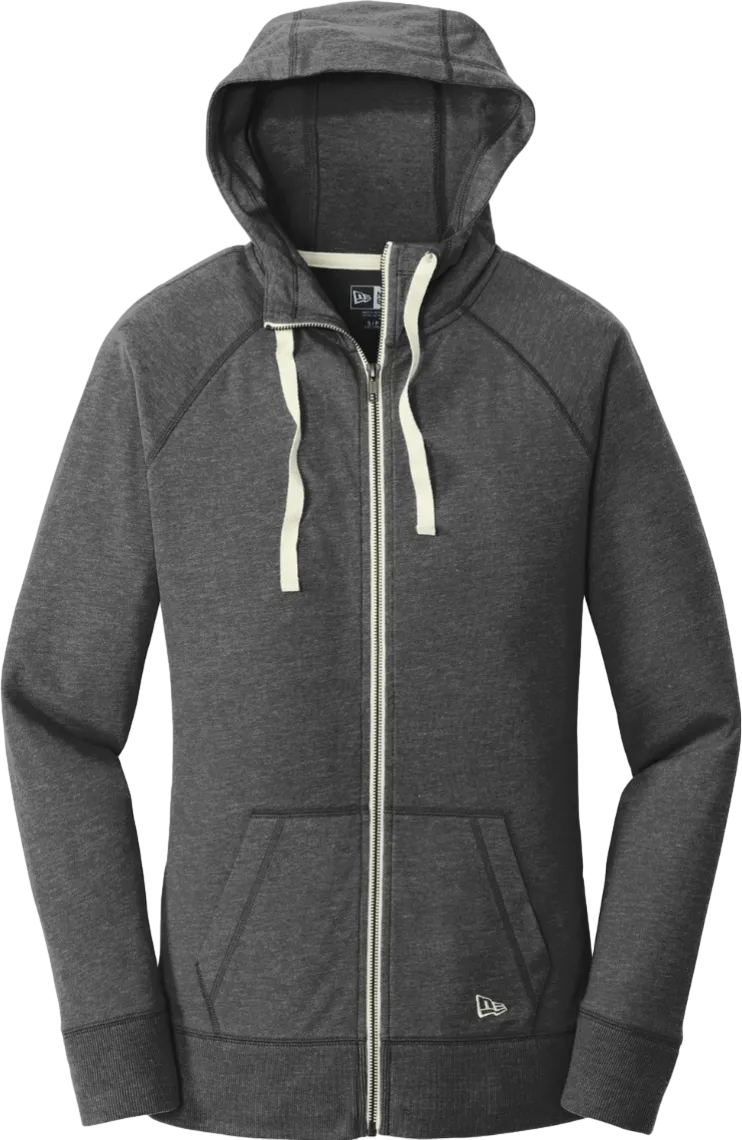 Ladies Sueded Cotton Blend Full-Zip Hoodie