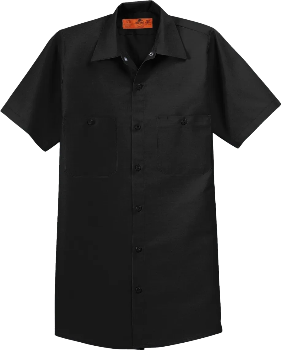 Long Size, Short Sleeve Industrial Work Shirt