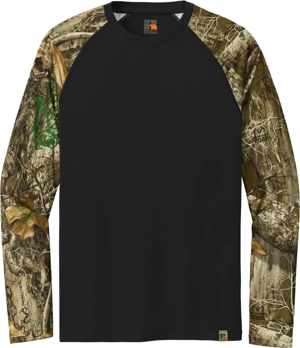 Outdoors Realtree Colorblock Performance Long Sleeve Tee