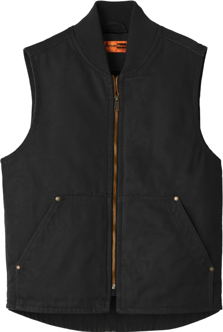 Washed Duck Cloth Vest