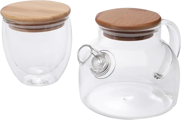 Linneo Teapot and Glass Set