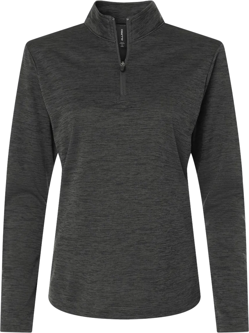 AllPro Women's Pro-Lock Performance Mélange Quarter-Zip Pullover
