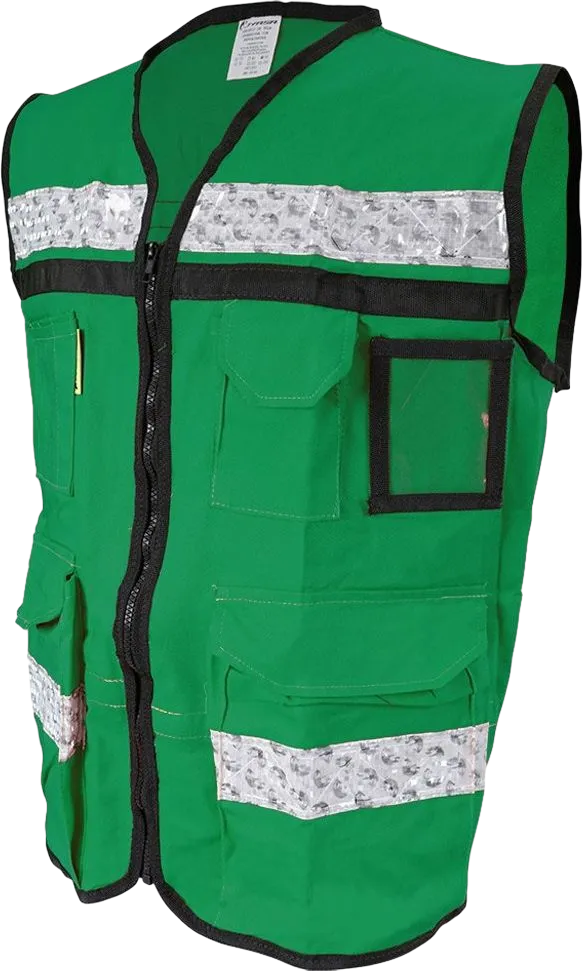 SR-2030 Rescuers Vest Closed with Reflectors