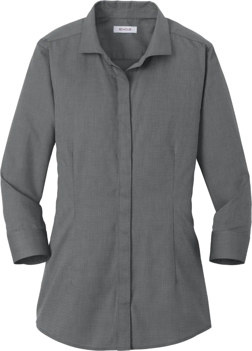 Ladies 3/4-Sleeve Nailhead Non-Iron Shirt