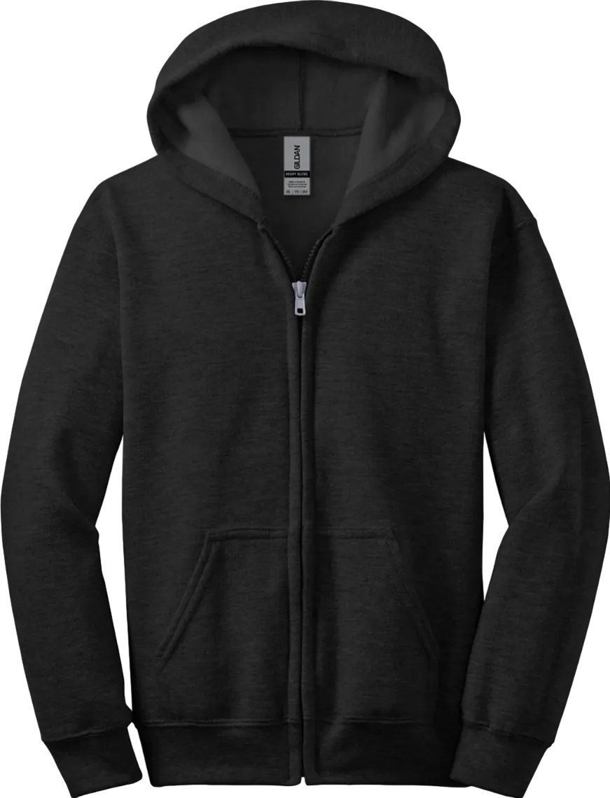 Youth Heavy Blend Full-Zip Hooded Sweatshirt