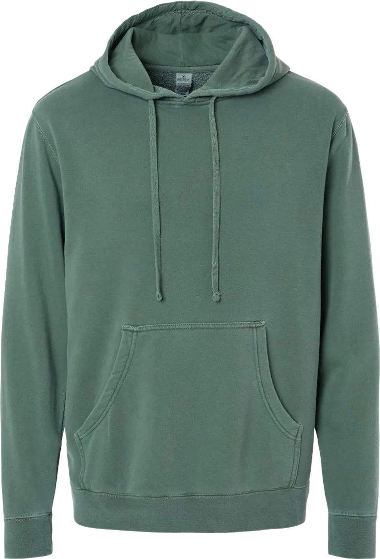 Unisex Midweight Pigment-Dyed Hooded Sweatshirt