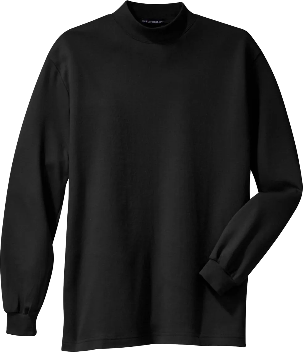 Interlock Knit Mock Turtleneck