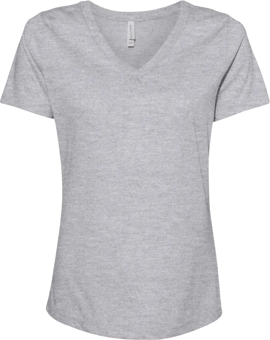 Women's Relaxed Heather CVC V-Neck Tee