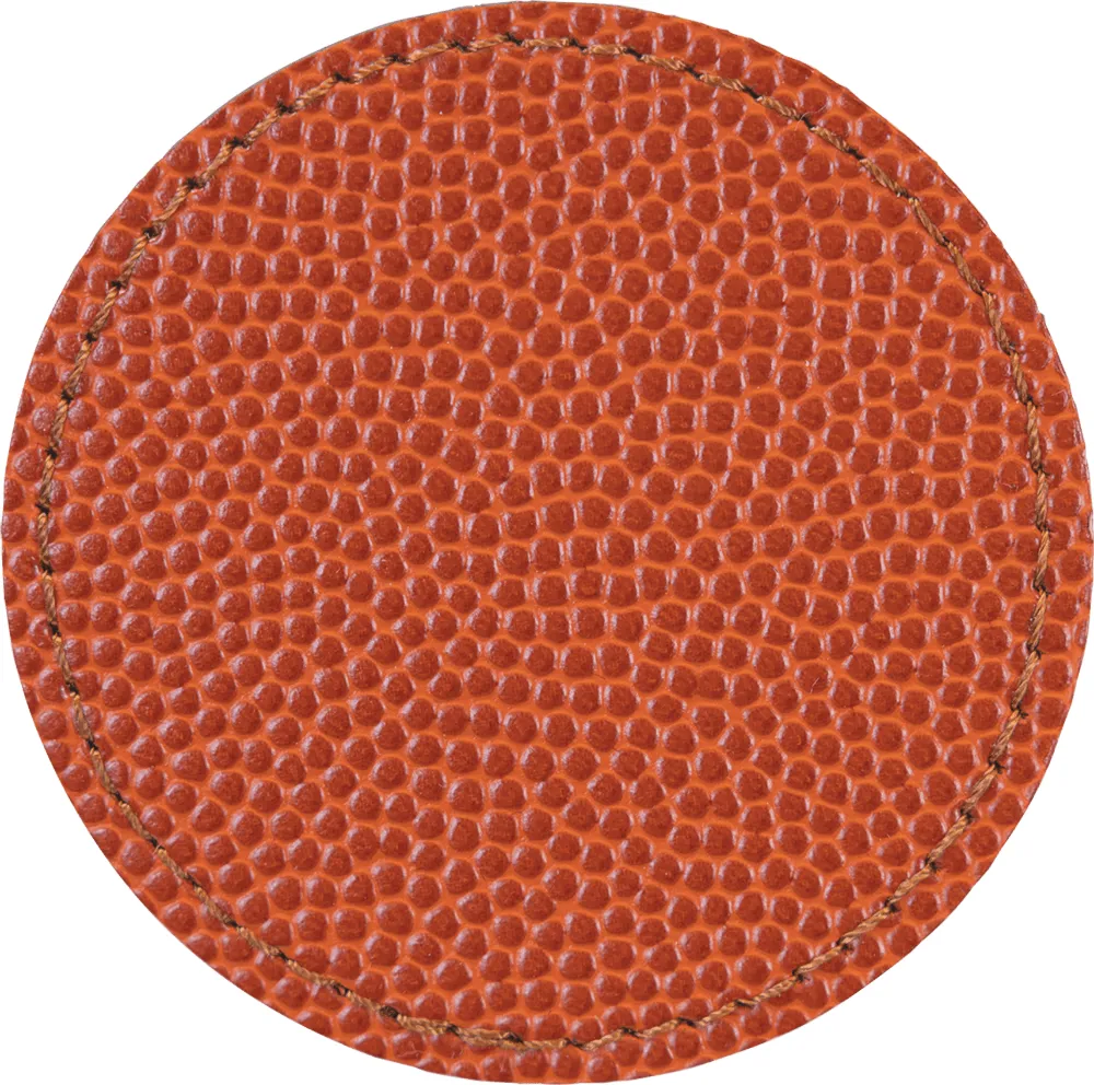 2.5" Round Leatherette Patch with Heat Seal Backing
