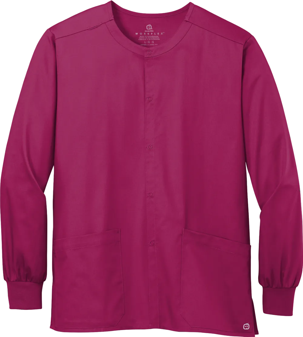 Unisex WorkFlex Snap-Front Scrub Jacket