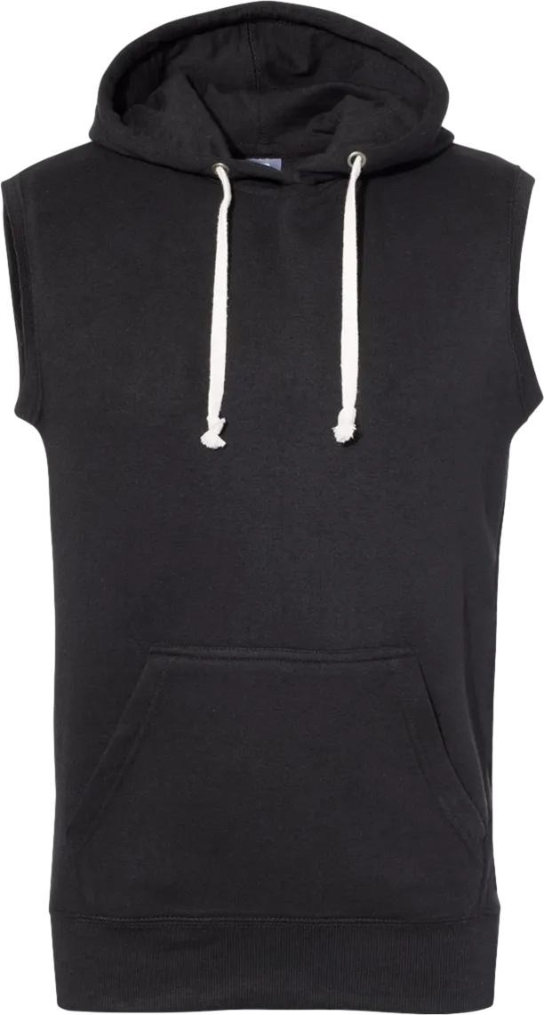 Adult Triblend Fleece Sleeveless Hooded Sweatshirt