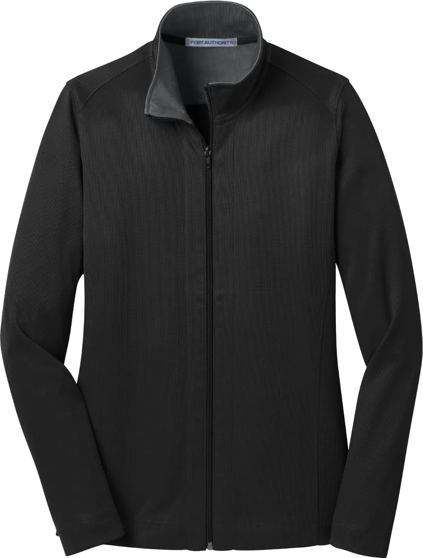 Ladies Vertical Texture Full-Zip Jacket