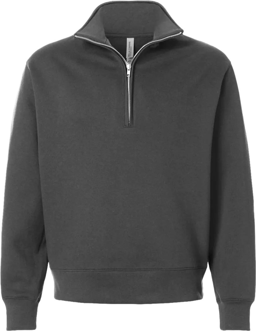 BELLA + CANVAS Unisex 10 oz Quarter-Zip Pullover Sweatshirt