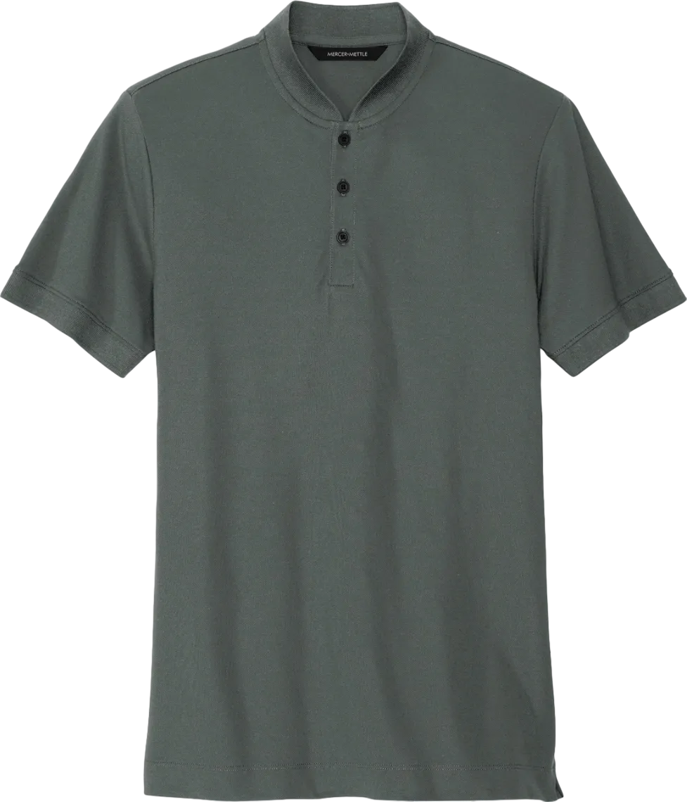 Stretch Pique Henley