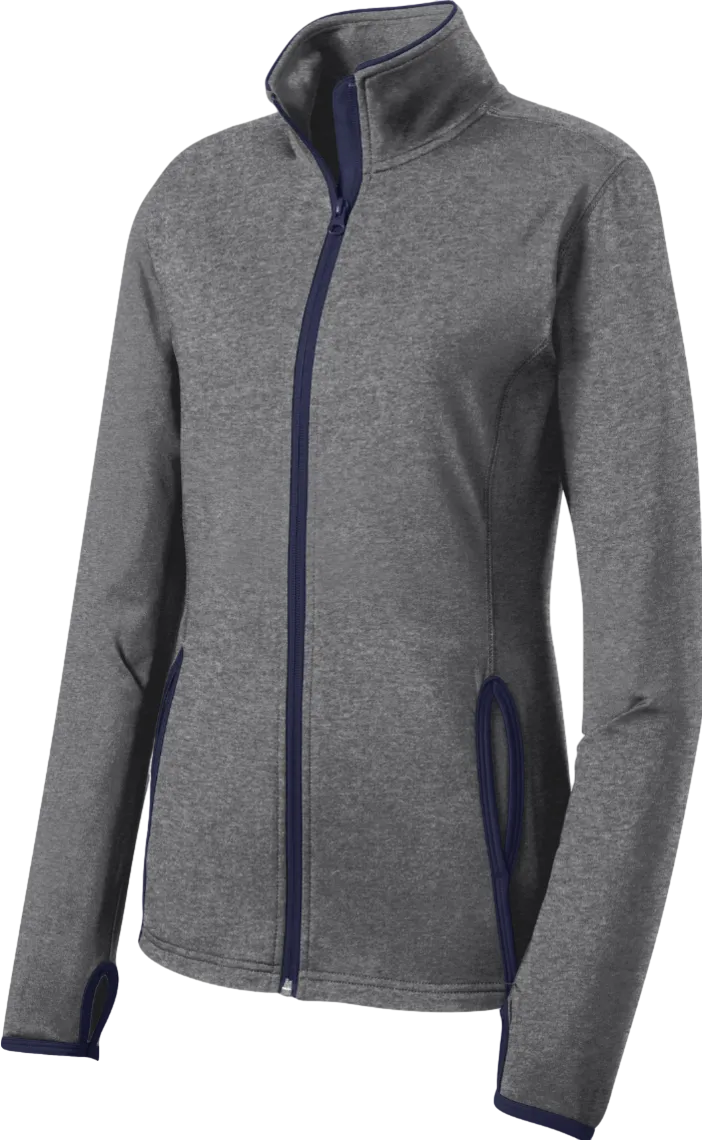 Ladies Sport-Wick Stretch Contrast Full-Zip Jacket