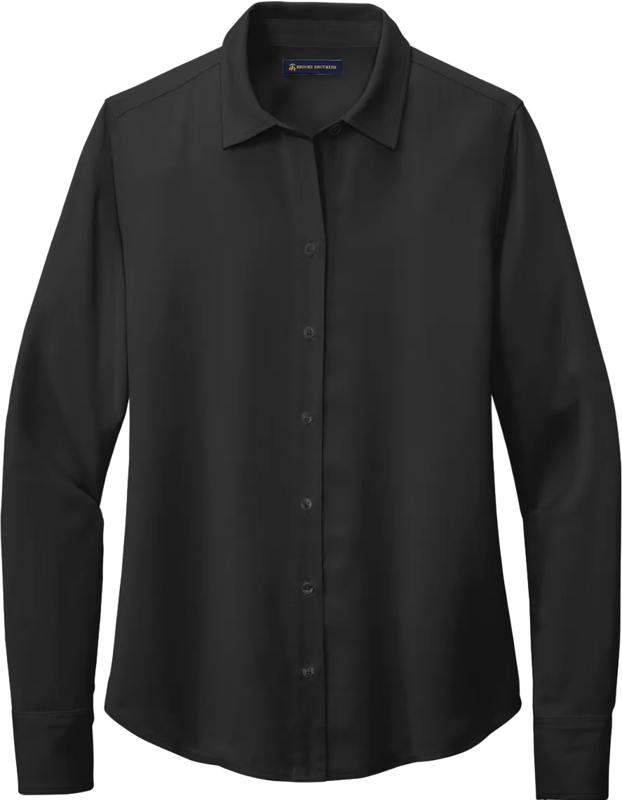 Women's Full-Button Satin Blouse