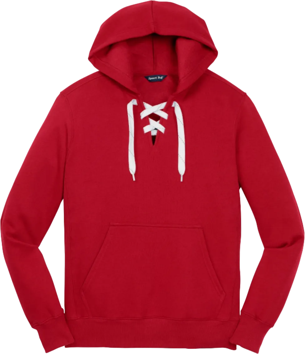 Lace Up Pullover Hooded Sweatshirt