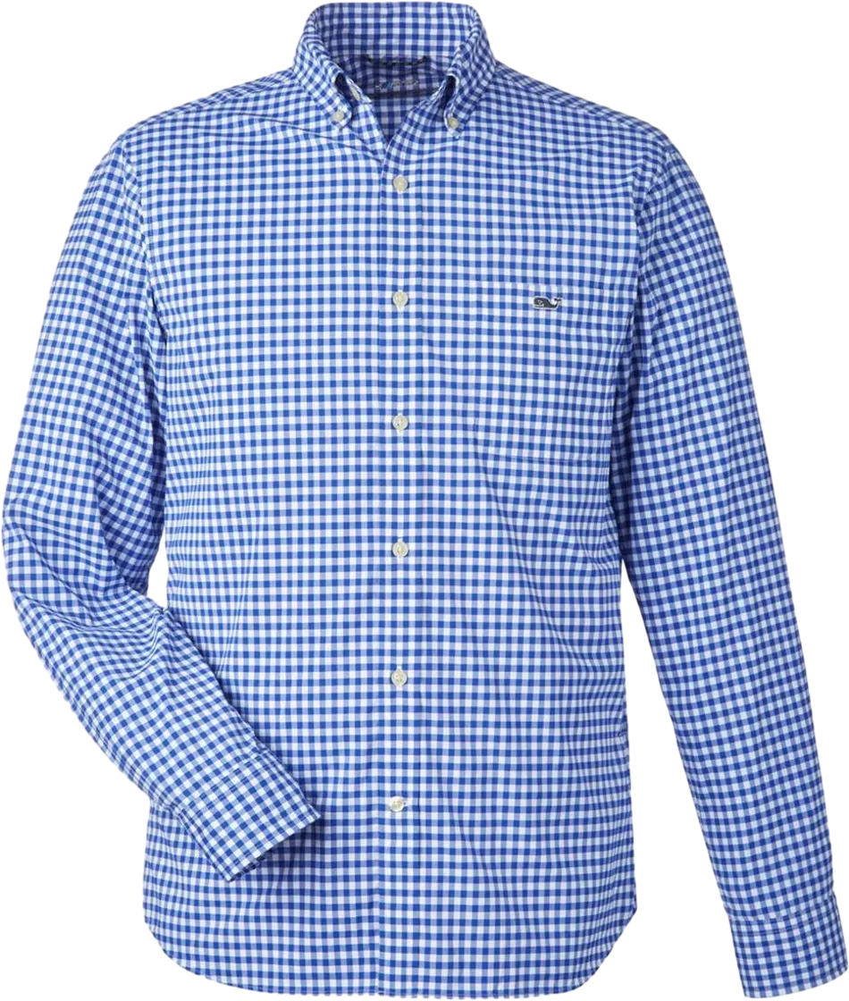 On-The-Go Nylon Gingham Shirt